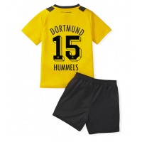 Borussia Dortmund Mats Hummels #15 Fußballbekleidung Heimtrikot Kinder 2022-23 Kurzarm (+ kurze hosen)